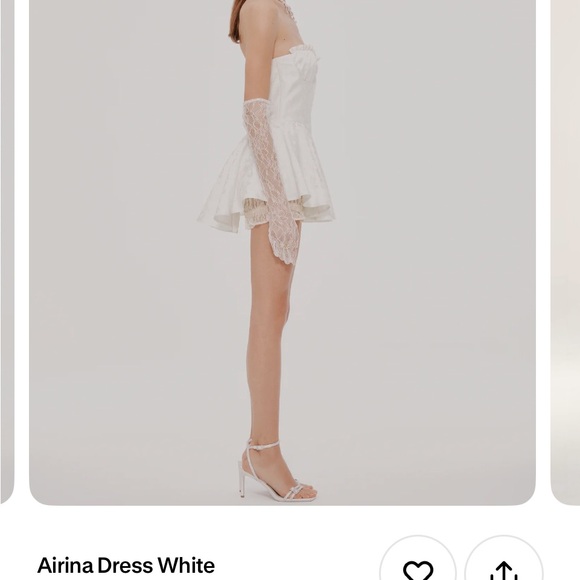 White mini dress with shorts - Picture 4 of 4